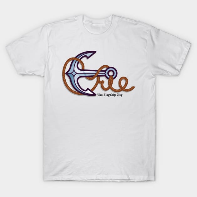 Erie Anchor, the Flagship City T-Shirt by mbloomstine